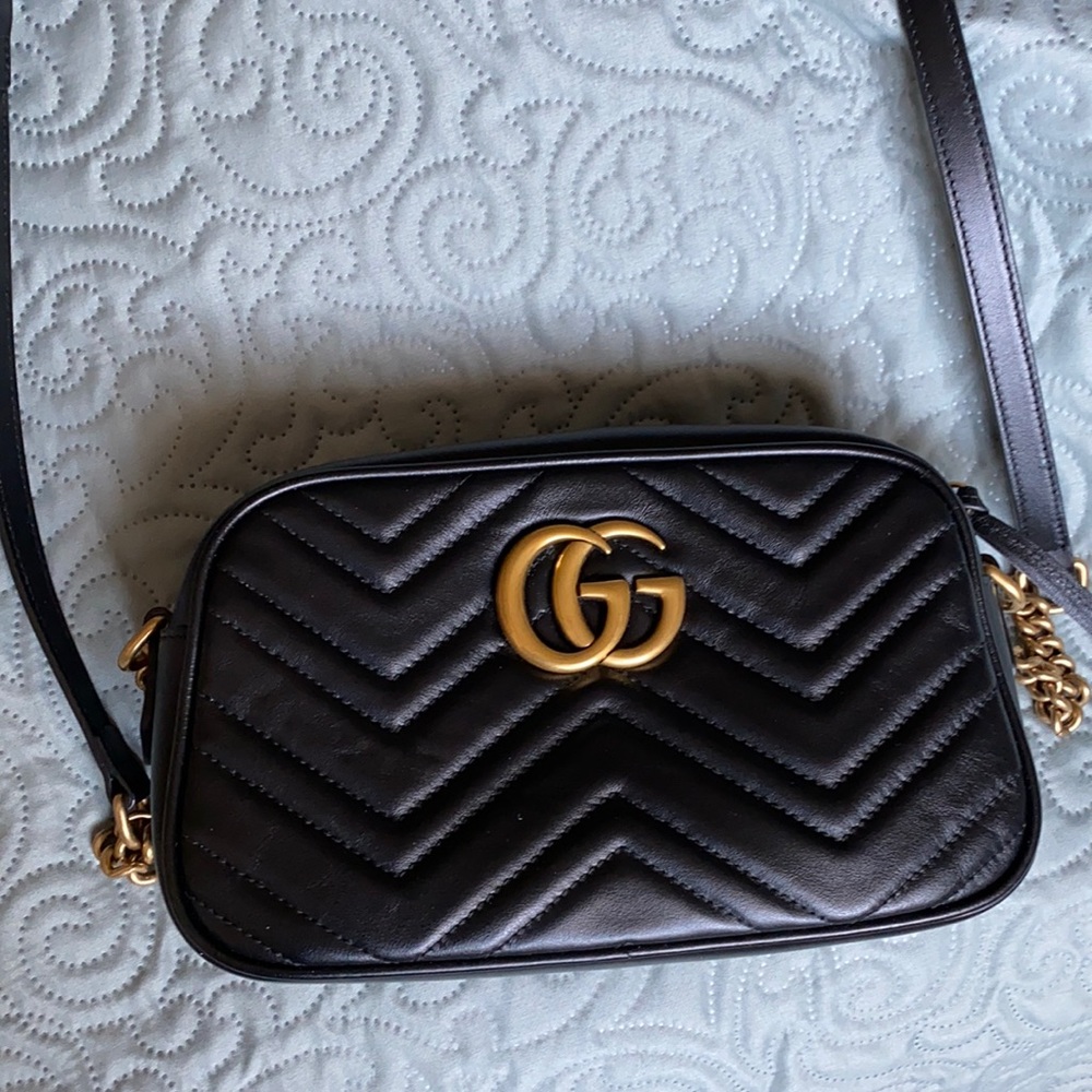 GG Marmont small matelassé shoulder bag